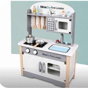 NineGo Wooden Kitchen Play Set